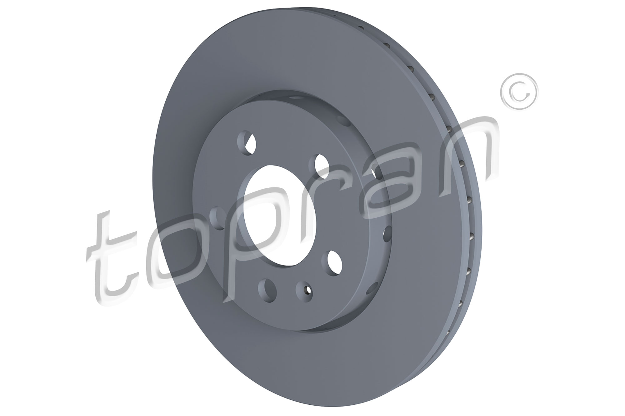Brake Disc - 107 680 TOPRAN