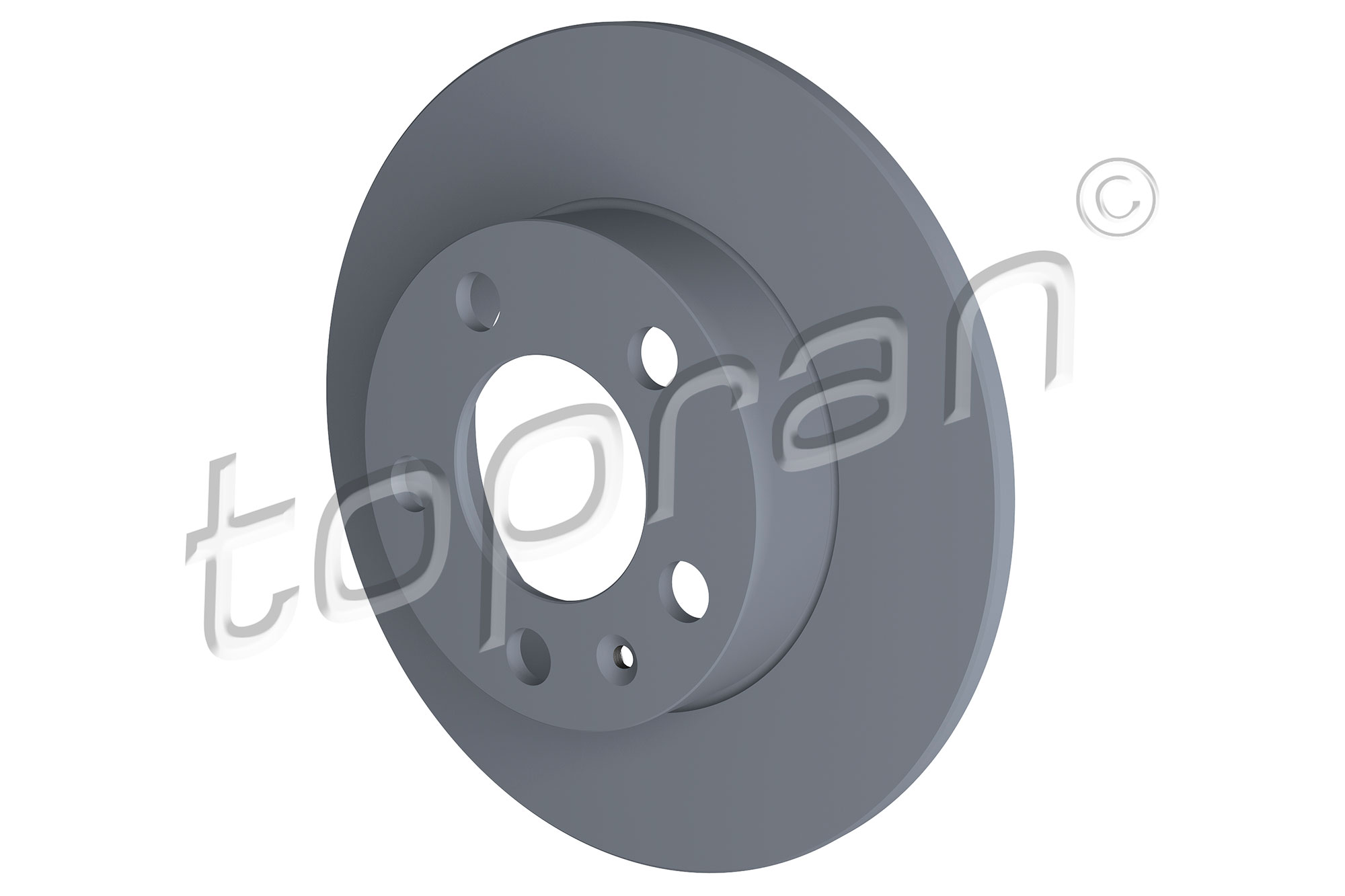 Brake Disc - 107 683 TOPRAN