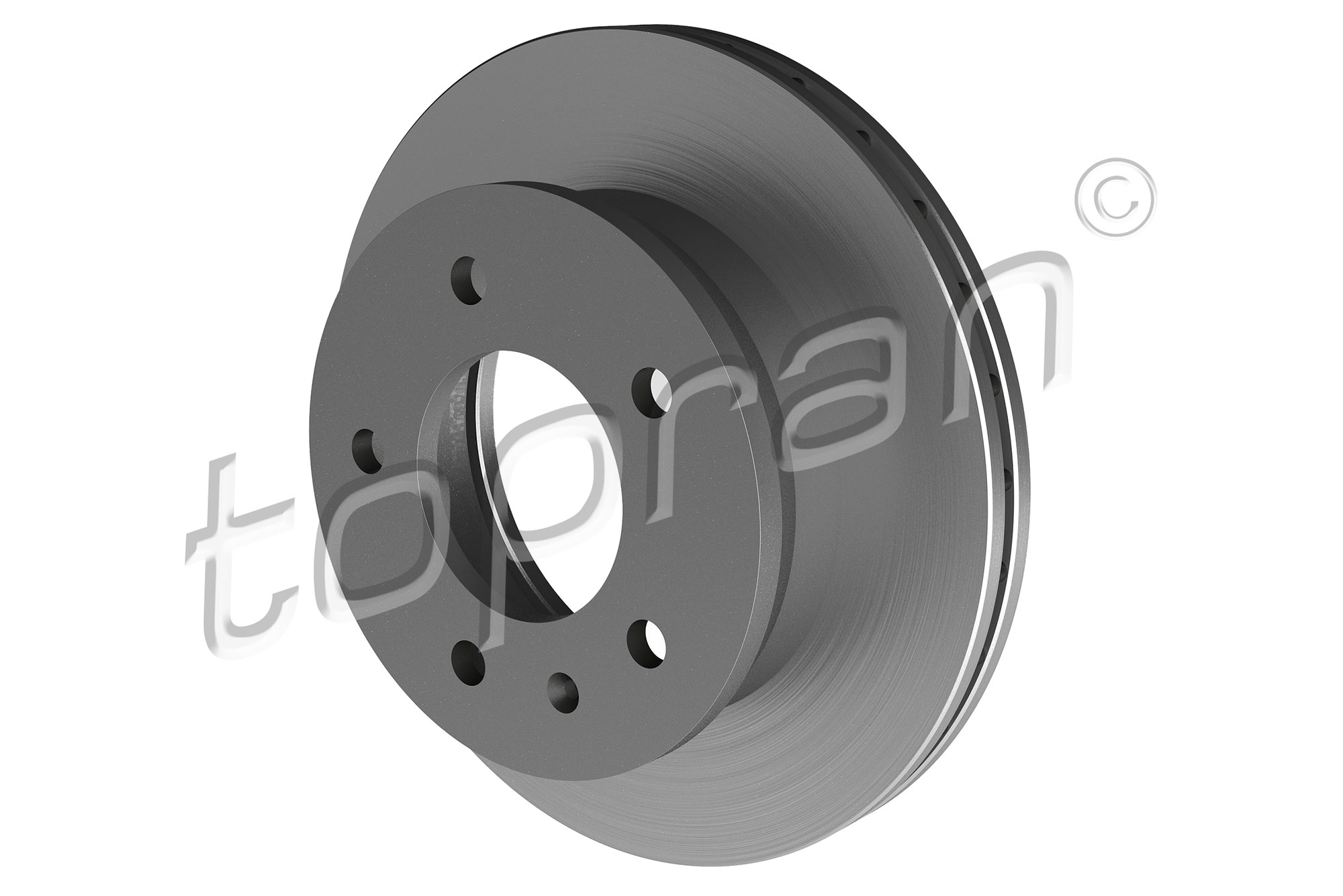 Brake Disc - 107 687 TOPRAN