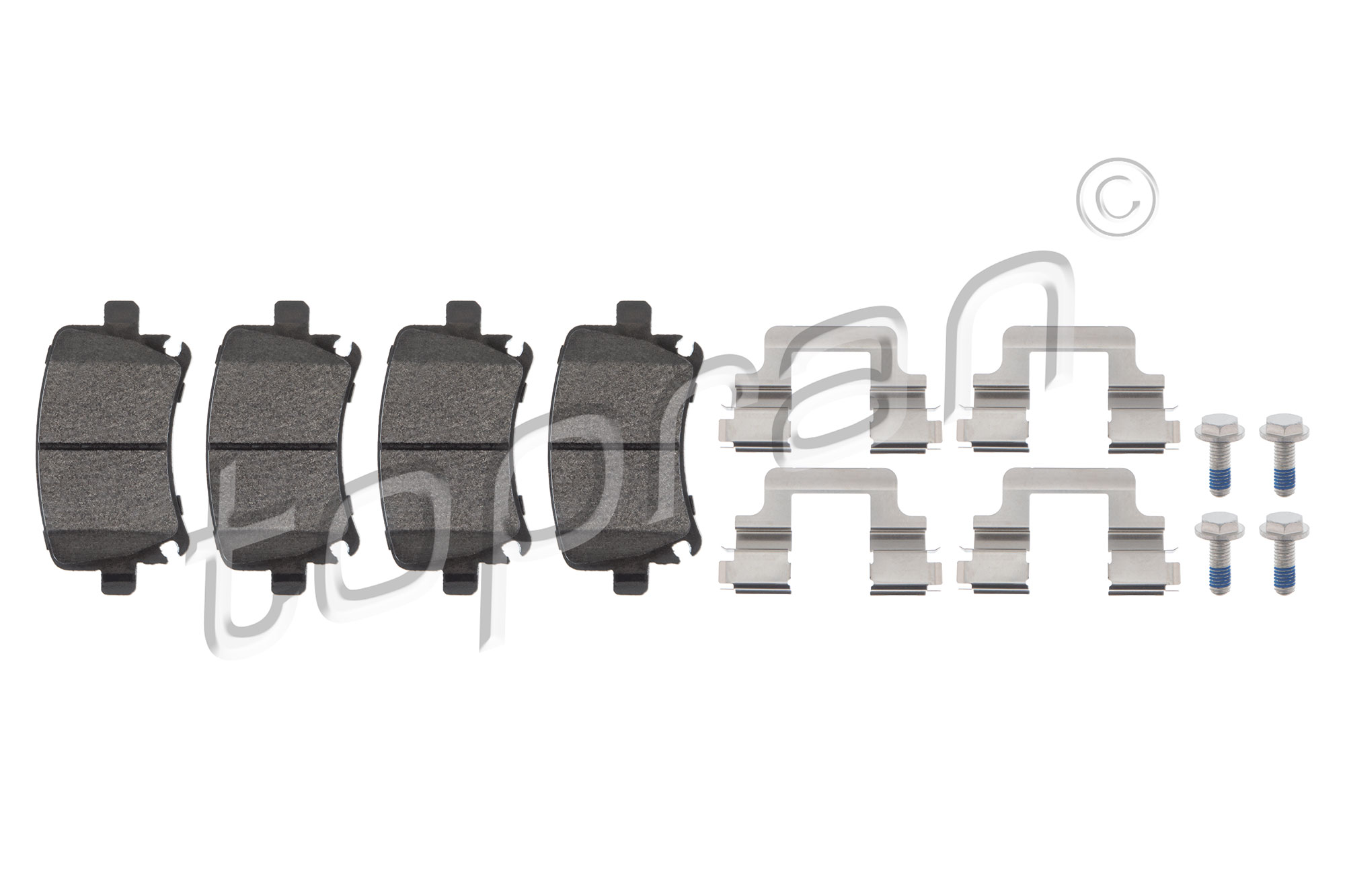 Brake Pad Set, disc brake - 110 738 TOPRAN