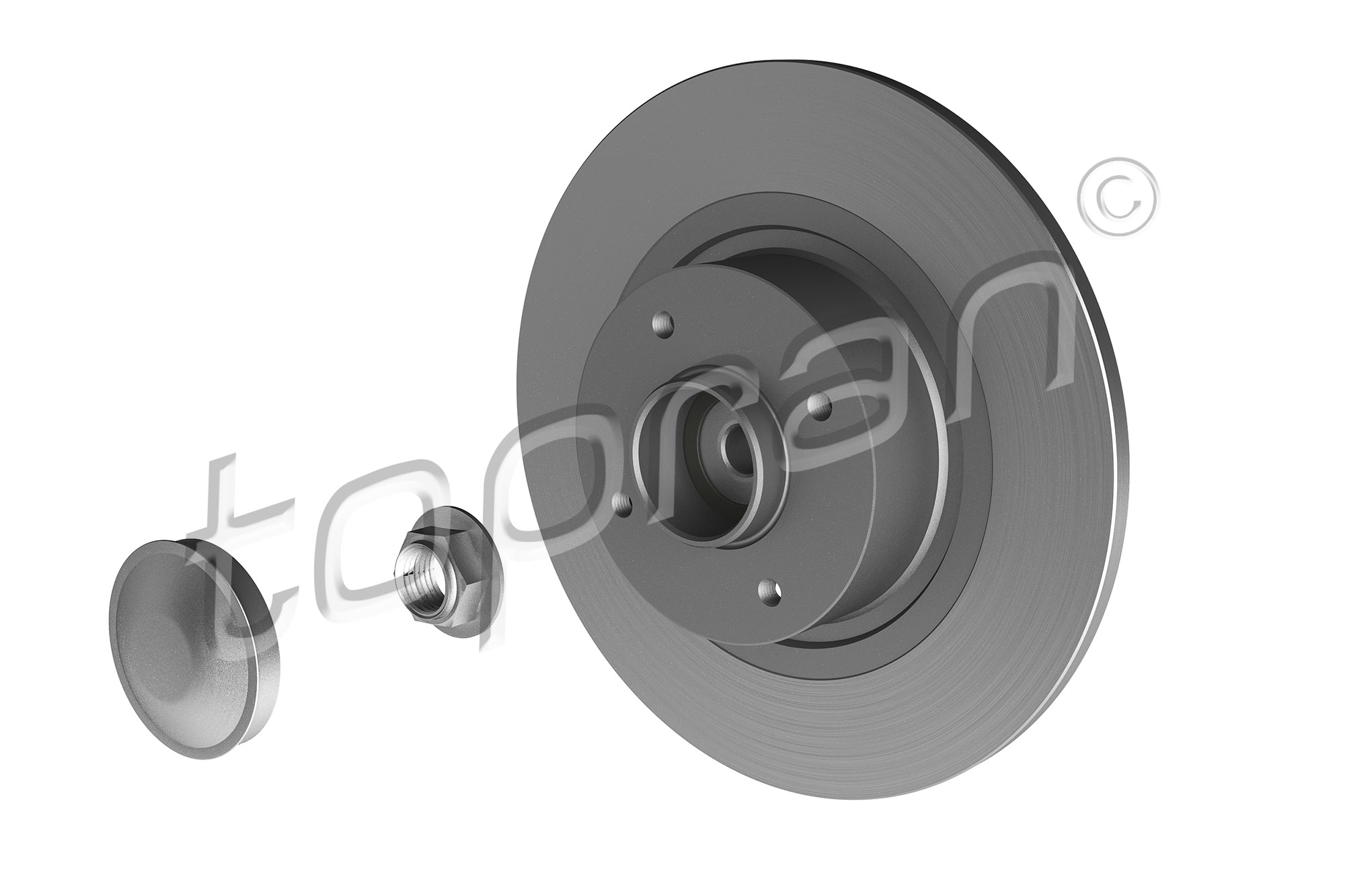 Brake Disc - 700 643 TOPRAN