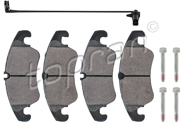 Brake Pad Set, disc brake - 112 166 TOPRAN