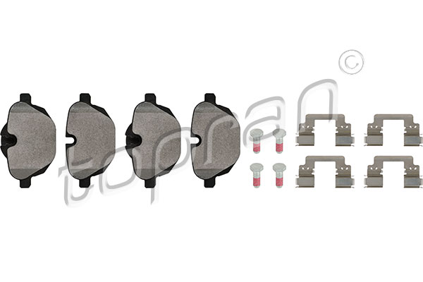 Brake Pad Set, disc brake - 502 115 TOPRAN