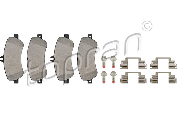 Kit pastiglie freno, Freno a disco - 408 057 TOPRAN