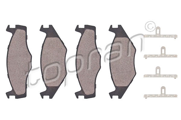 Brake Pad Set, disc brake - 102 843 TOPRAN