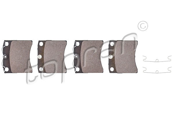 Brake Pad Set, disc brake - 104 091 TOPRAN