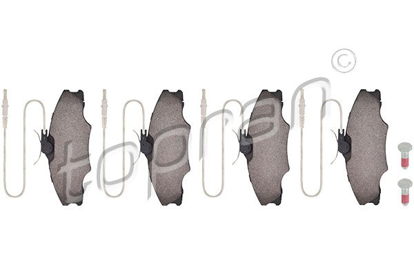 Brake Pad Set, disc brake - 721 430 TOPRAN