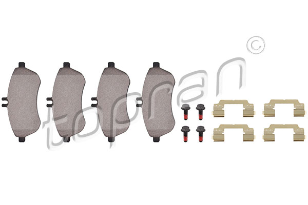 Brake Pad Set, disc brake - 407 764 TOPRAN