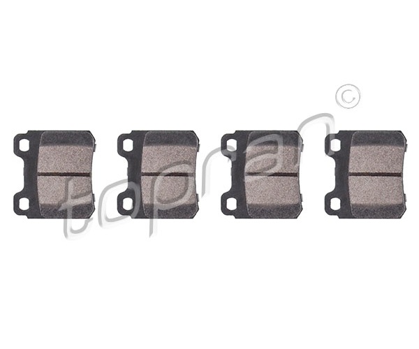 Brake Pad Set, disc brake - 202 448 TOPRAN