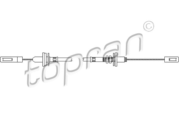 Clutch Cable - 103 411 TOPRAN