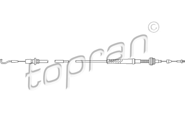 Тросик газа - 102 647 TOPRAN