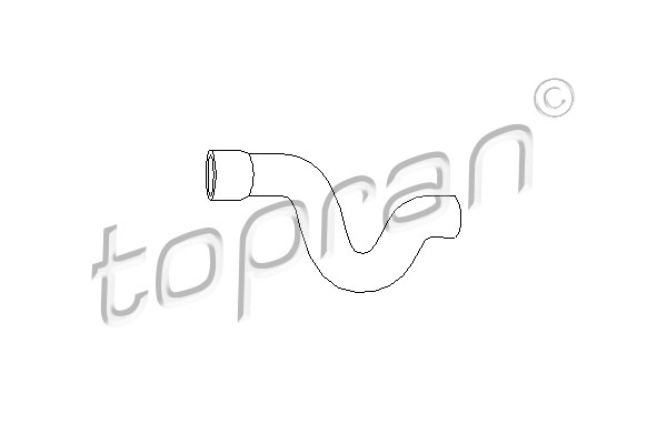 Шланг радиатора - 205 710 TOPRAN