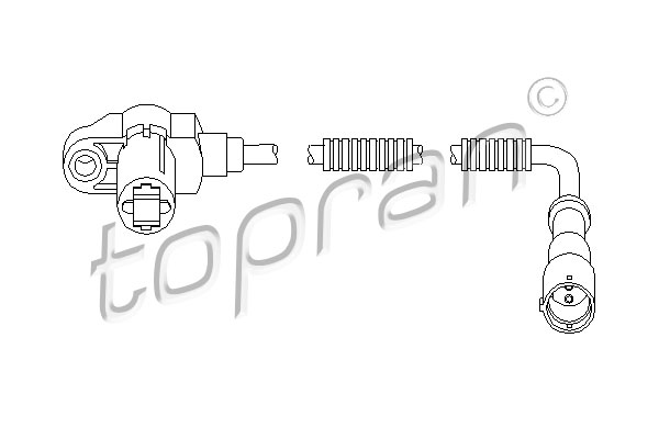 Sensor, wheel speed - 207 448 TOPRAN