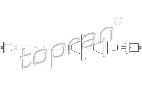 Тросик спидометра - 300 358 TOPRAN