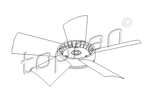 Fan Wheel, engine cooling - 401 191 TOPRAN