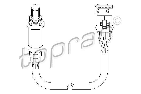 Lambda Sensor - 722 020 TOPRAN