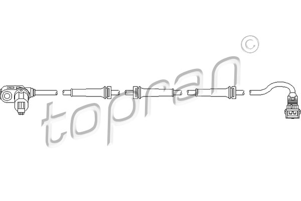 Sensor, Raddrehzahl - 721 607 TOPRAN