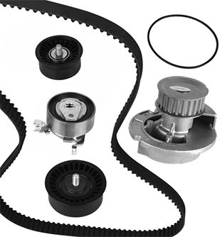Pompa acqua + Kit cinghie dentate - KP727-1 GRAF