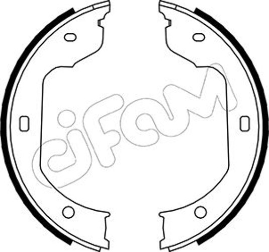 Brake Shoe Set, parking brake - 153-019 CIFAM