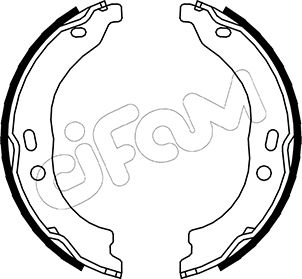 Brake Shoe Set, parking brake - 153-094 CIFAM
