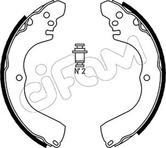 Brake Shoe Set - 153-261 CIFAM
