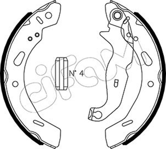 Brake Shoe Set - 153-490 CIFAM