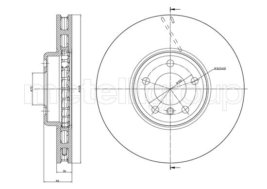 Brake Disc - 800-1328C CIFAM