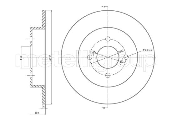 Brake Disc - 800-1732 CIFAM