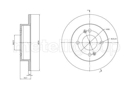 Brake Disc - 800-1761C CIFAM
