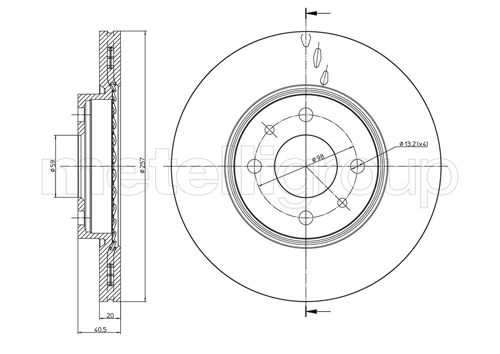 Brake Disc - 800-231C CIFAM