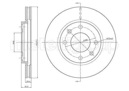 Brake Disc - 800-238 CIFAM