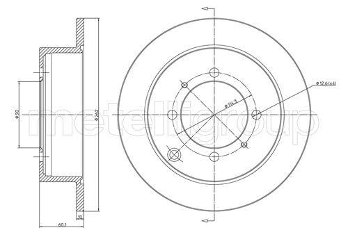 Brake Disc - 800-651 CIFAM