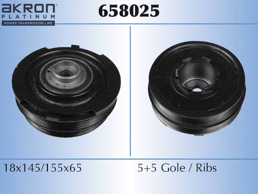 Belt Pulley, crankshaft - 658025 AKRON-MALÒ