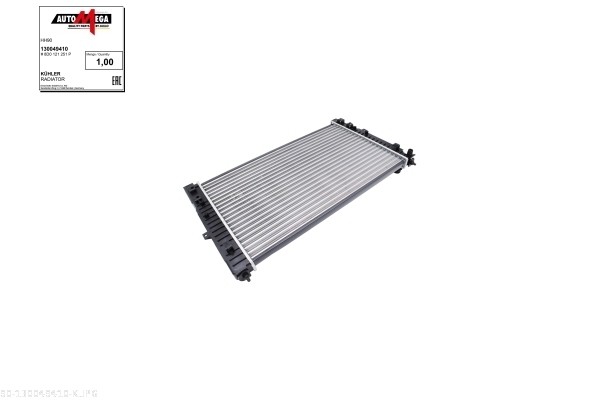 Radiator, engine cooling - 130049410 AUTOMEGA