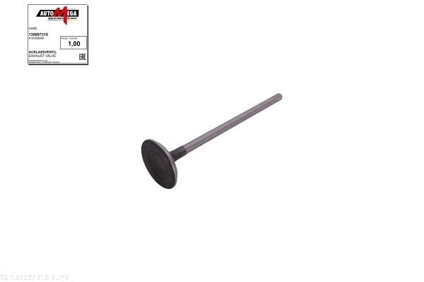 Outlet valve - 130097310 AUTOMEGA