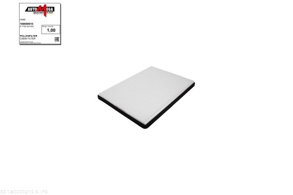 Filter, interior air - 180000610 AUTOMEGA