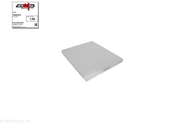 Filter, interior air - 180004510 AUTOMEGA