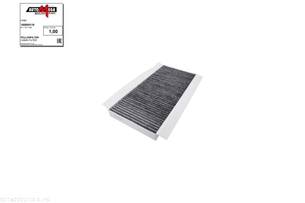 Filter, interior air - 180005110 AUTOMEGA