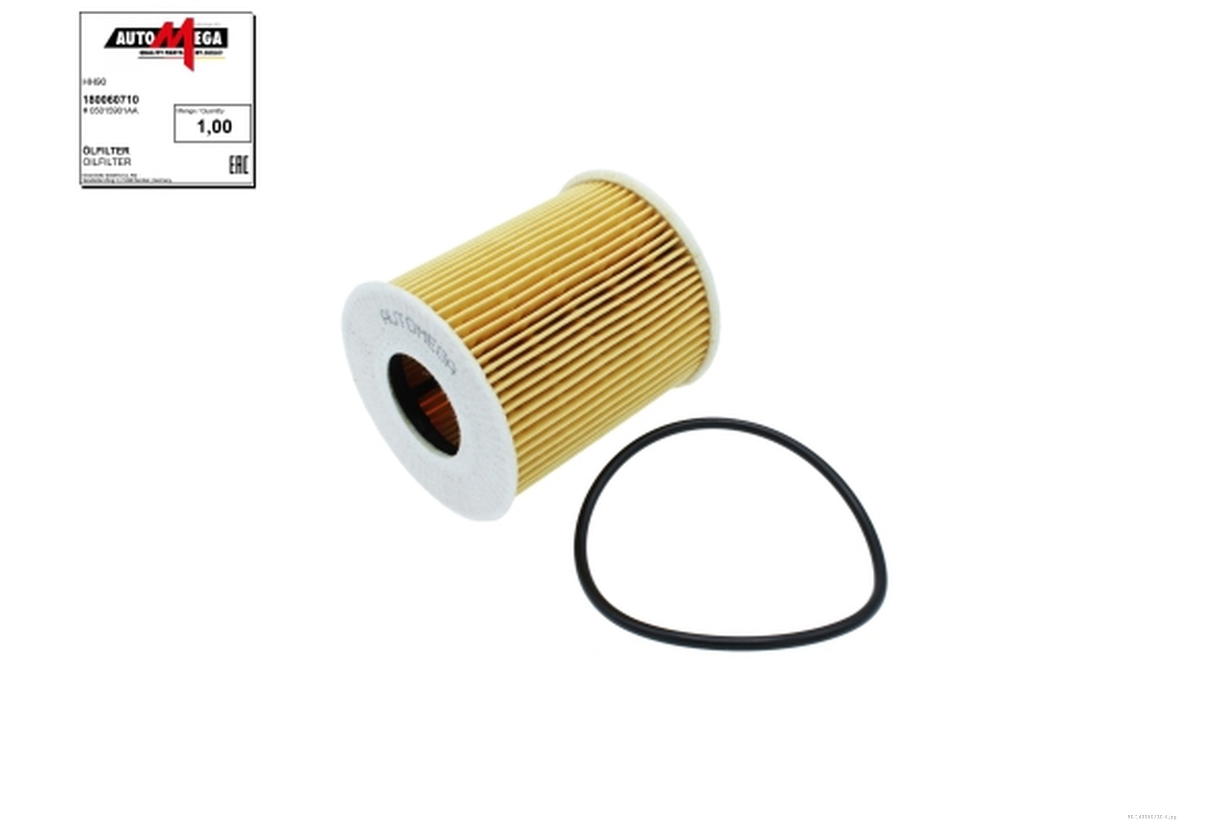 Oil Filter - 180060710 AUTOMEGA