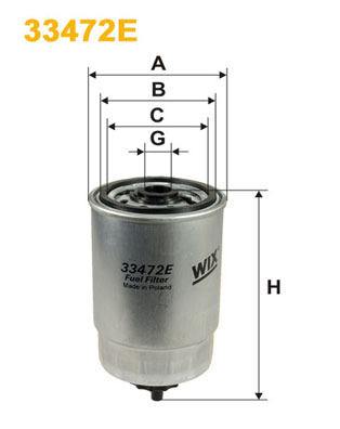 Fuel filter - 33472E WIX FILTERS