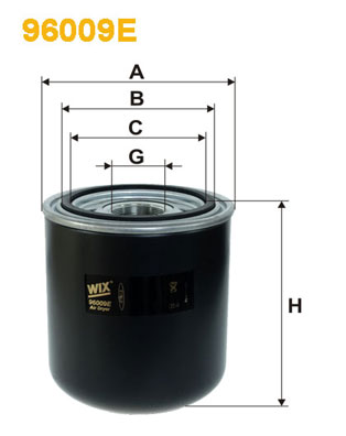 Air Dryer Cartridge, compressed-air system - 96009E WIX FILTERS