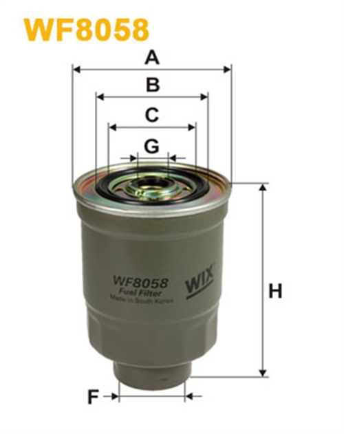 Fuel filter - WF8058 WIX FILTERS