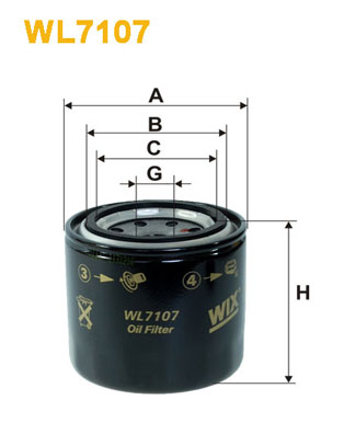 Масляный фильтр - WL7107 WIX FILTERS