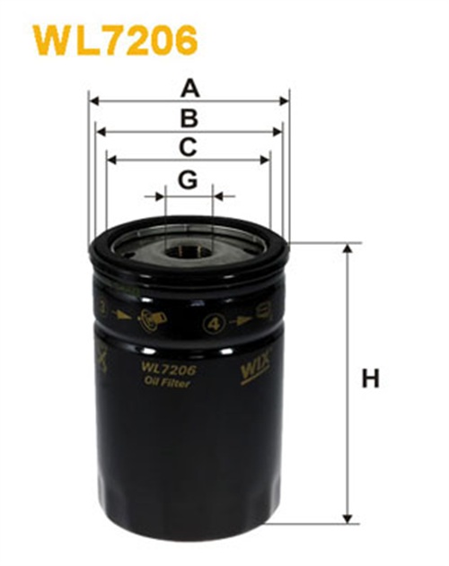 Filtro olio - WL7206 WIX FILTERS