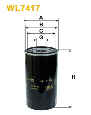 Filtro olio - WL7417 WIX FILTERS