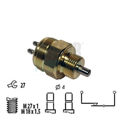 Interruttore, Luce di retromarcia - 3600020 HOFFER