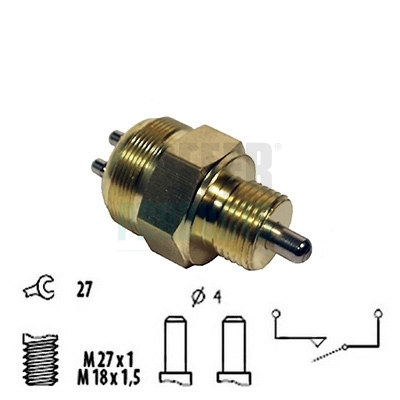Interruttore, Luce di retromarcia - 3600028 HOFFER