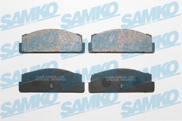 Brake Pad Set, disc brake - 5SP002 SAMKO