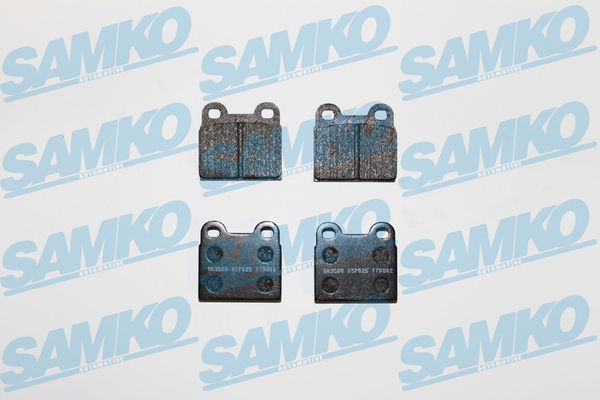 Brake Pad Set, disc brake - 5SP025 SAMKO