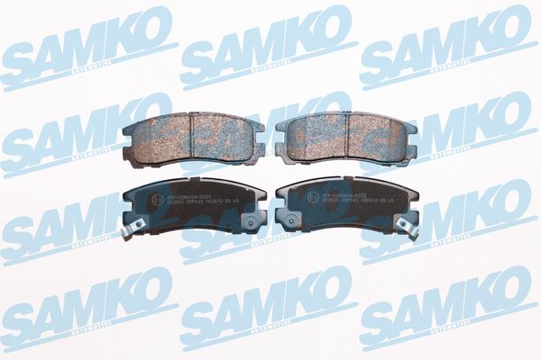 Brake Pad Set, disc brake - 5SP043 SAMKO